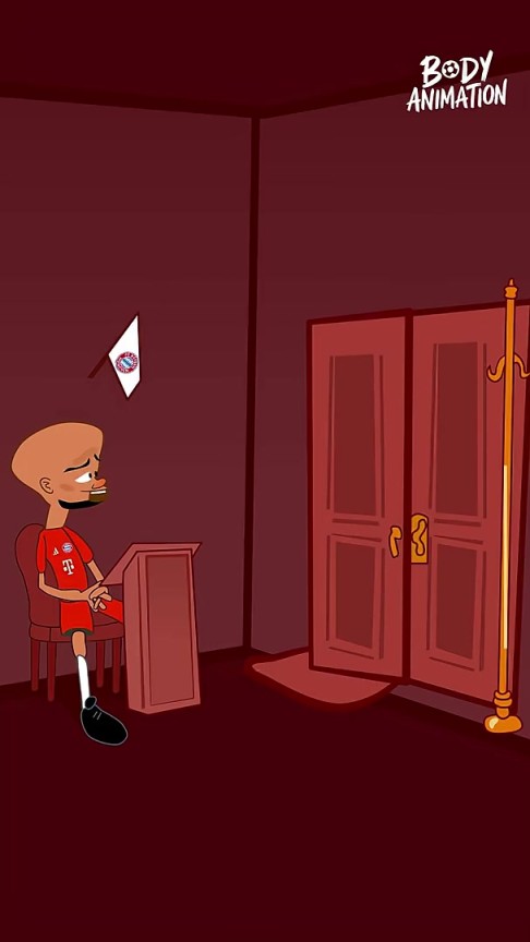 就这么短？外网动画恶搞：杰克逊去慕尼黑在孔帕尼面前转了一圈！